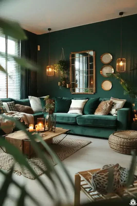 Décoration vert canard