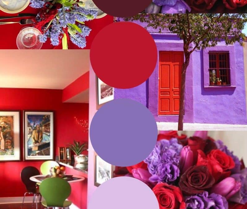 Rouge et violet en déco : marier ces couleurs vibrantes